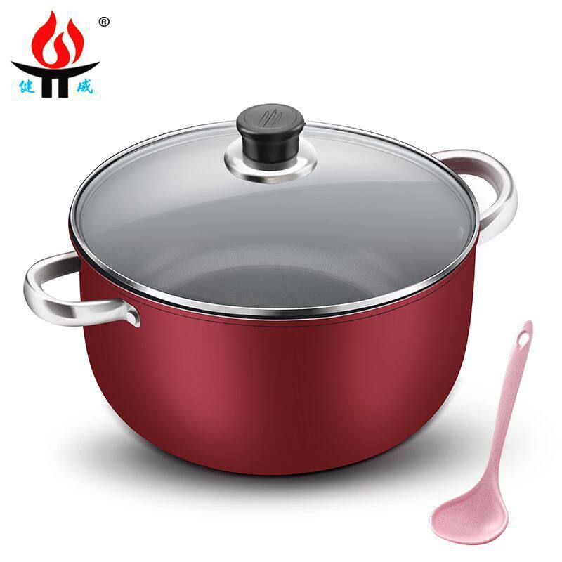 加厚汤锅不粘锅蒸锅家用火锅煲汤炖锅宿舍煮泡面锅电磁炉通用锅具