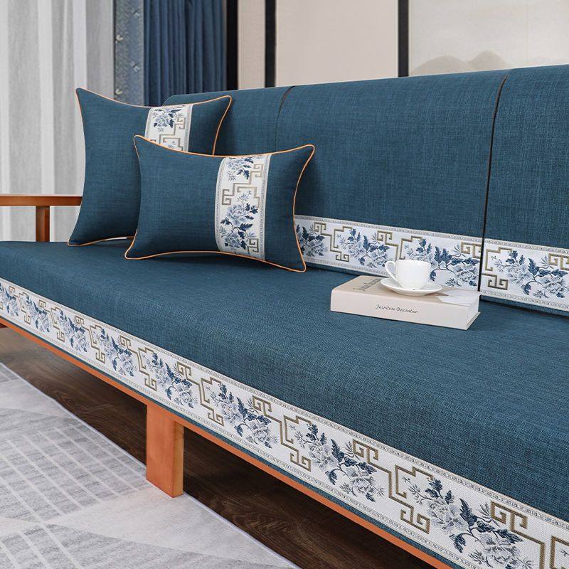 新中式沙发垫四季通用防滑红木沙发套罩靠背全盖布万能巾垫子,居家布艺,沙发垫,淘宝优惠券,粉丝福利购,淘宝优惠卷