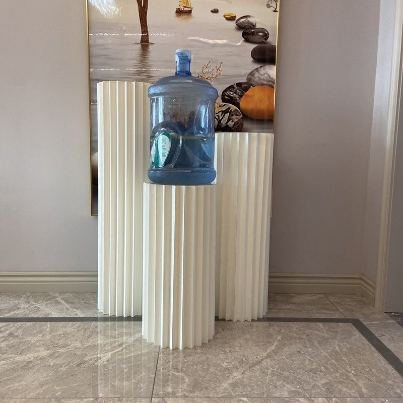 折圆柱商场橱窗婚庆罗马柱摆件纸质生日派对布置甜品台展示架折叠