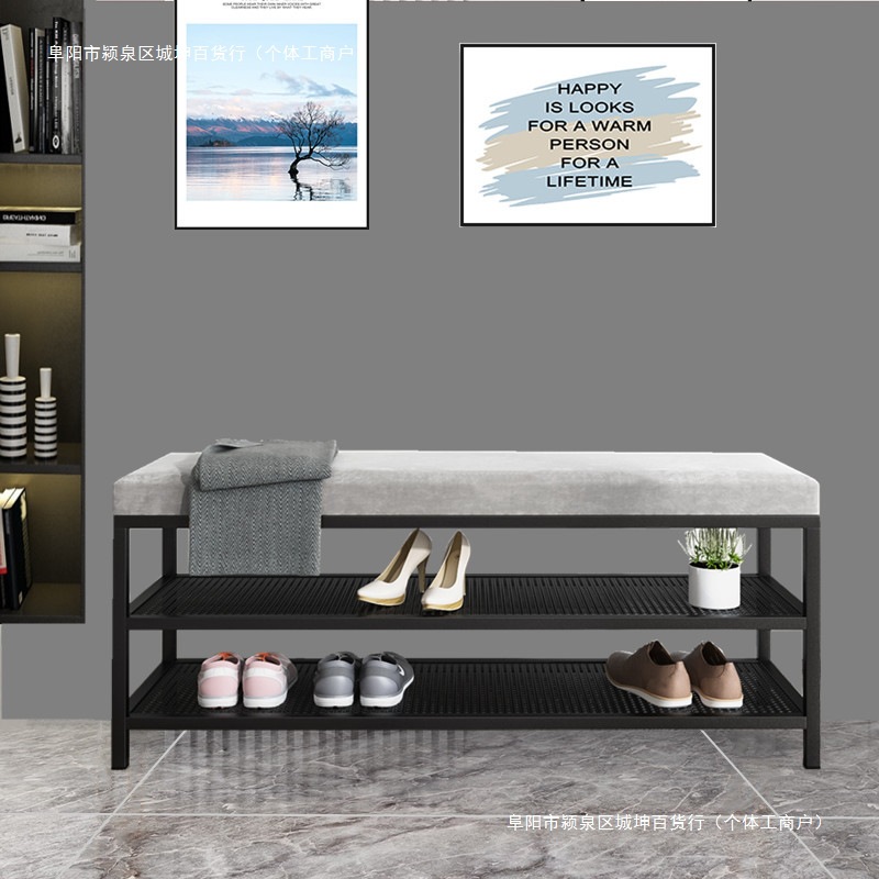 试鞋凳门口穿鞋凳北欧可坐式鞋柜长条凳入户 换鞋凳家用包邮