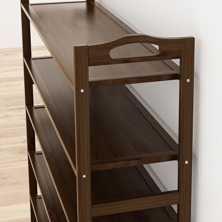 鞋架简易子小窄门口放家用卧室内好看经济型收纳实木鞋柜2025新J*