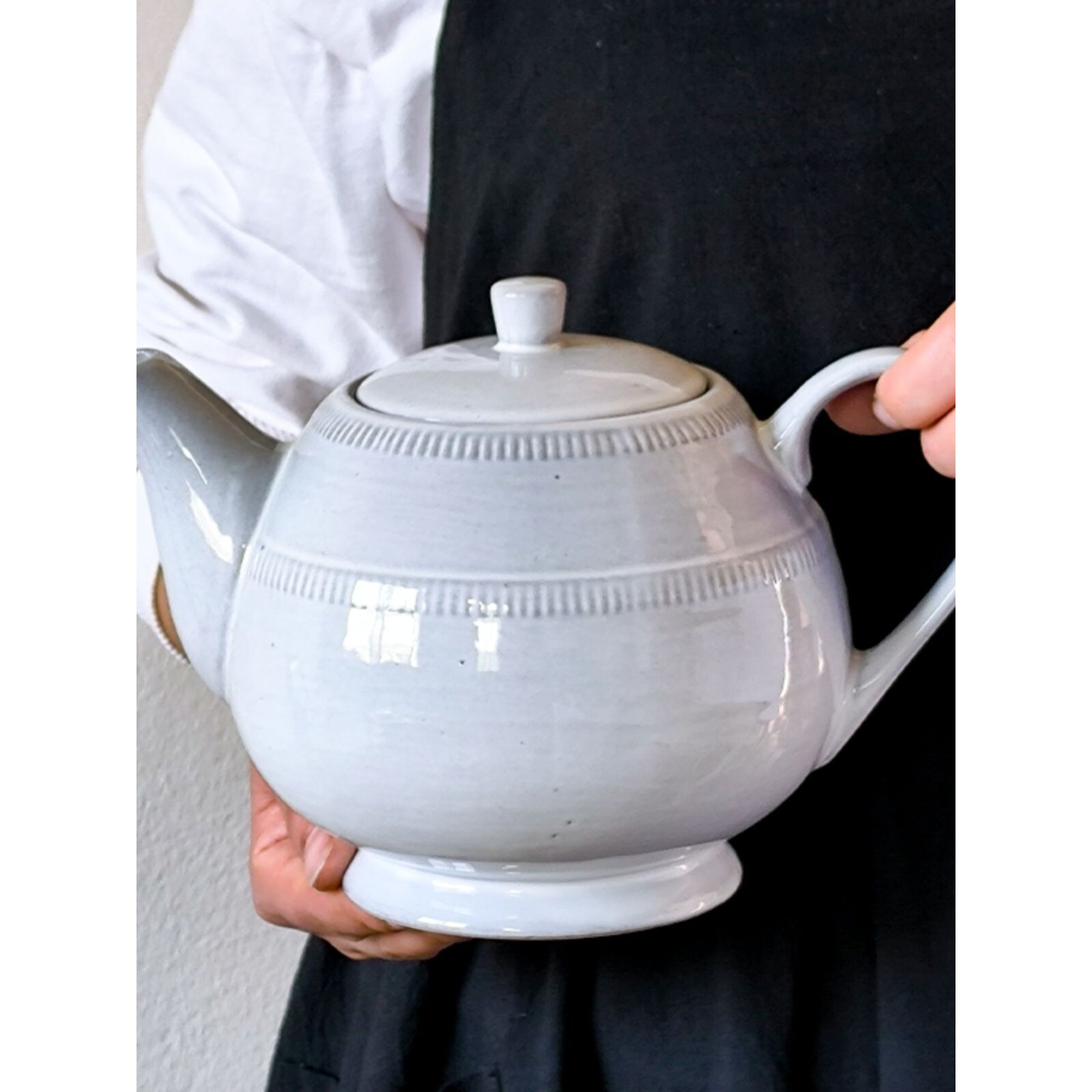 茶壶带滤洞大容量陶瓷手把壶家用杯具热水壶凉水壶水具冷水壶微瑕