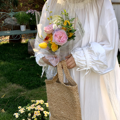 SewingDiary 原创手工缝纫双层褶皱袍子