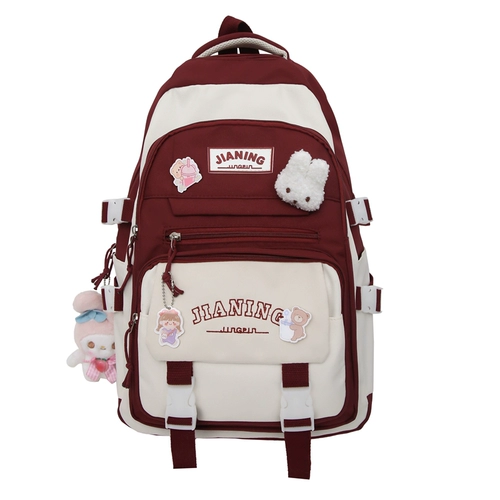Ранец, свежая сумка через плечо, высококачественный милый вместительный и большой рюкзак, для средней школы