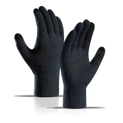 Knitted touch screen gloves winter men women秋冬男女手套针织