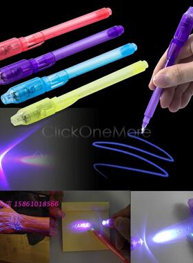cool !! magic invisible ink pen spy pen security mark