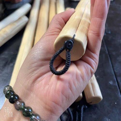 六道木擀筋棒按摩棍手把件穴位按摩敲腿擀手棒擀背舒经健身棒