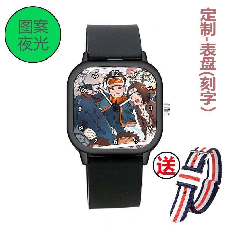 热销夜光表火影忍者电子石英手表动漫周边卡通手腕表鼬佐助鸣人带