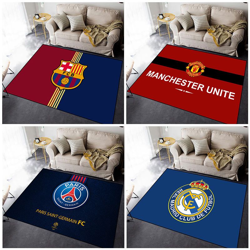 2024巴萨皇马曼联梅西C罗世界杯足球队徽电脑椅地垫沙发卧室床边