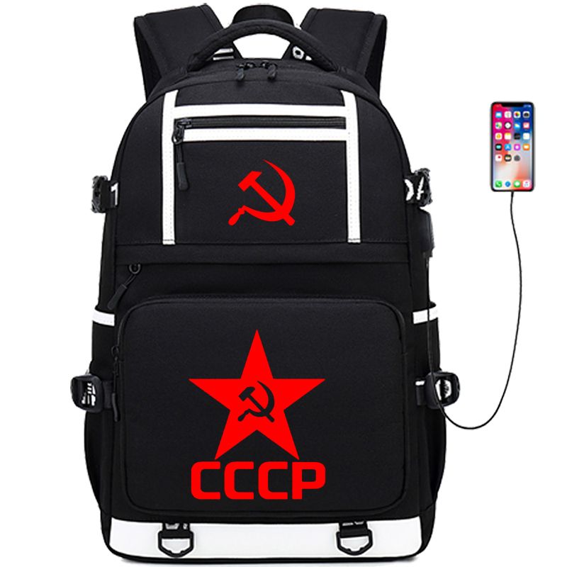 2024cccp书包苏维埃共和国背包苏联社会共产主义双肩包列宁初高中