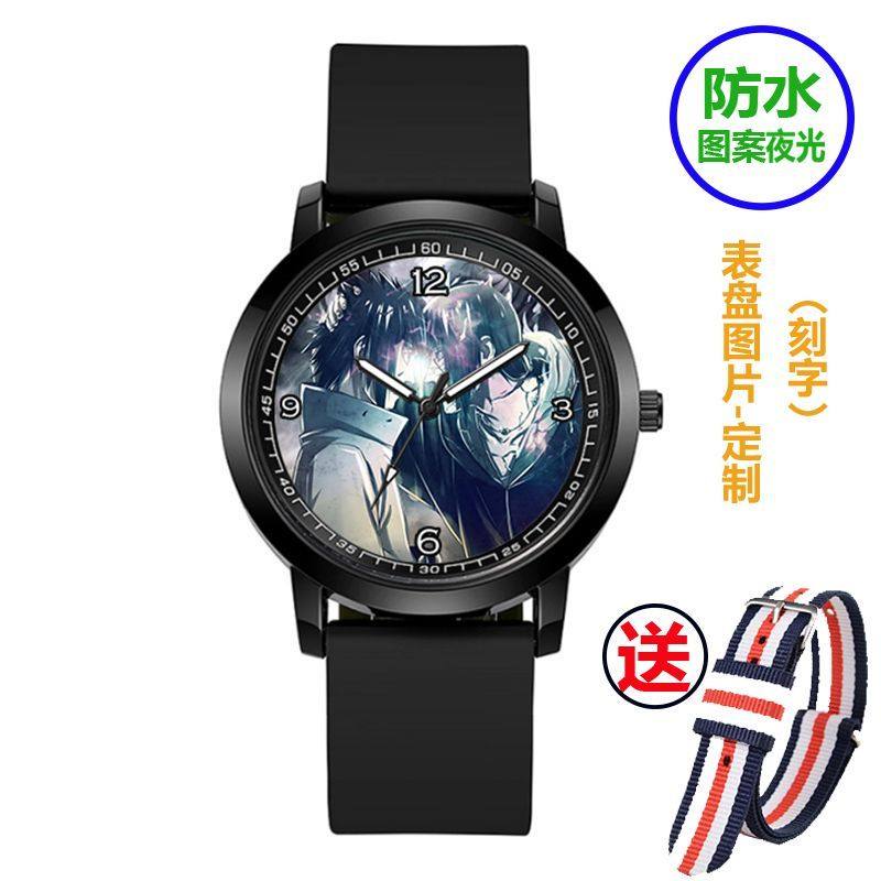 热销火影忍者手表写轮眼万花筒卡卡西佐助鸣人宇智波鼬学生电子石
