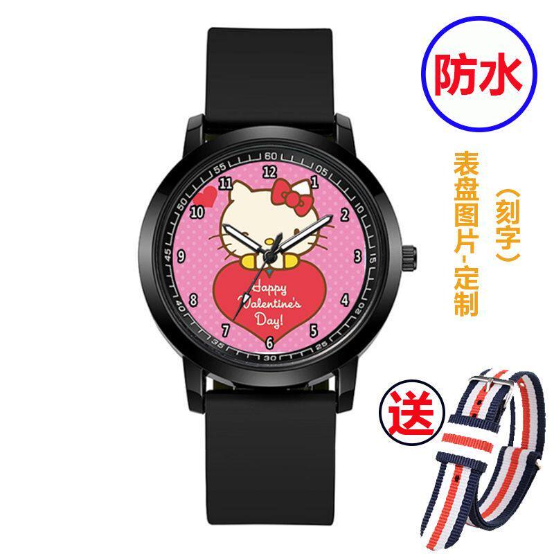 2024龙年hello kitty防水手表凯蒂咪学生儿童节日电子手表定制礼