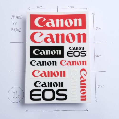 防水转印佳能相机周边Canon单反脚架防潮箱闪光灯遮光罩装饰贴纸