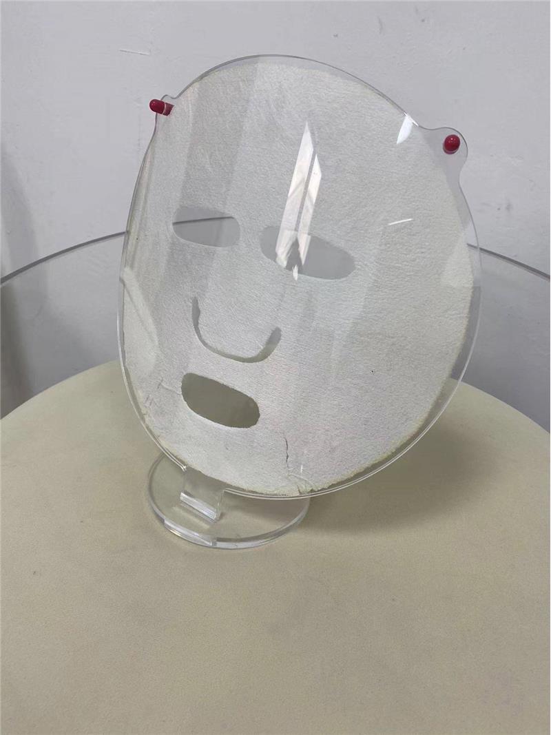 可拆装面膜展示架陈列架亚克力弧形透明架蚕丝纸湿无纺布摆放架子