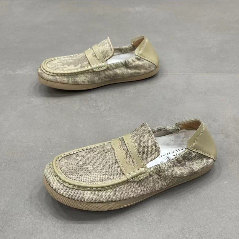 2026秋新款休闲皮鞋透气男士一脚蹬豆豆鞋平底乐福鞋潮牌软底软面,户外/登山/野营/旅行用品,户外休闲鞋,淘宝优惠券,粉丝福利购,淘宝优惠卷