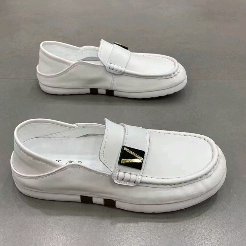 广州原版男鞋夏季新款懒人一脚蹬皮面两穿软底轻便纯色休闲豆豆鞋,户外/登山/野营/旅行用品,户外休闲鞋,淘宝优惠券,粉丝福利购,淘宝优惠卷