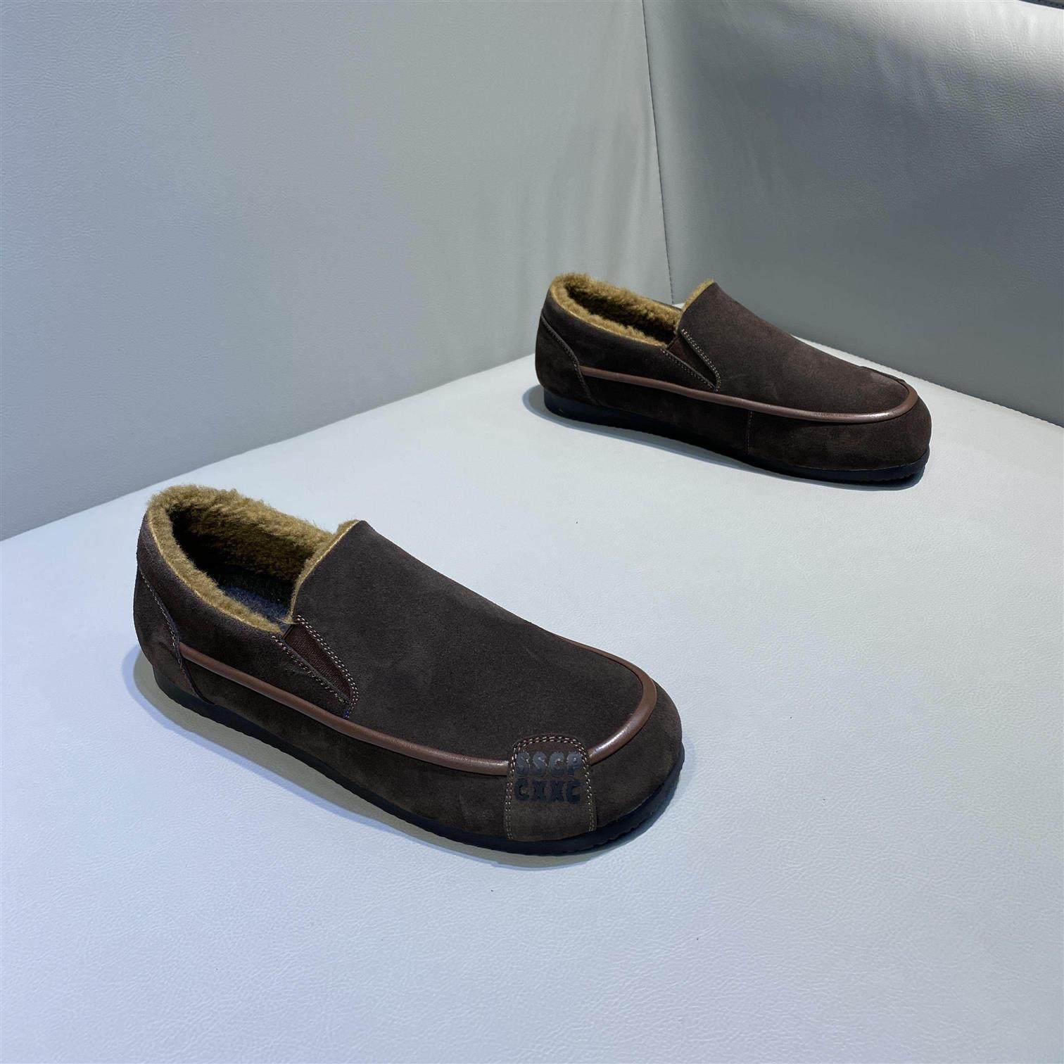 男鞋2026冬季新款一脚蹬韩版休闲豆豆鞋男款加棉保暖舒适开车鞋男,户外/登山/野营/旅行用品,户外休闲鞋,淘宝优惠券,粉丝福利购,淘宝优惠卷