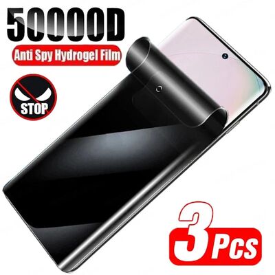 3Pcs Anti Spy Hydrogel Film Screen Protector For Samsung