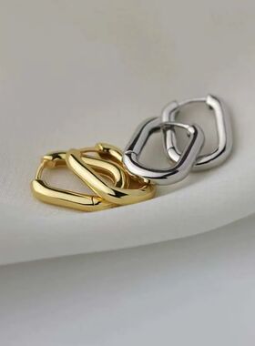 2024Punk Hip-Hop Metal Round Circle Earrings Party Jewelry