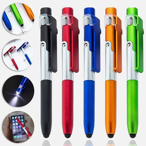 4 In 1 Multifunction Ballpoint Pen Night Reading Stationery