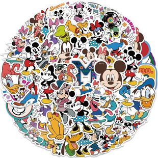 50PCS Disney Movie Minnie Mickey Stickers Anime Decal DIY