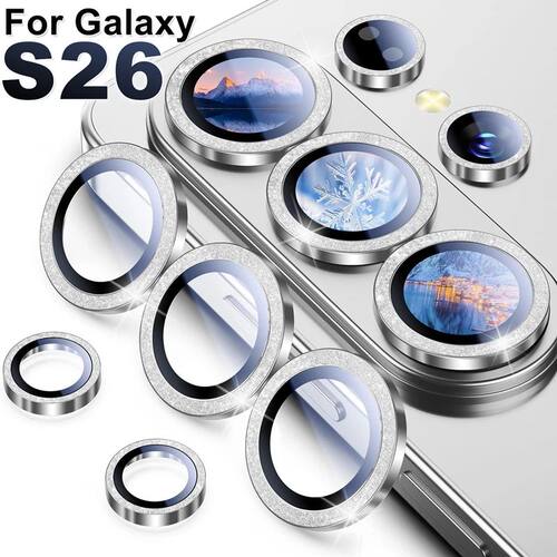 S26U Diamond Glitter Lens Glass For Samsung Galaxy S26