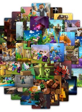 59pcs Minecraft Graffiti Sticker Cartoon waterproof Sticker