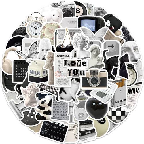 61pcs Cartoon Ins Stype Stickers Notebook Laptop Car