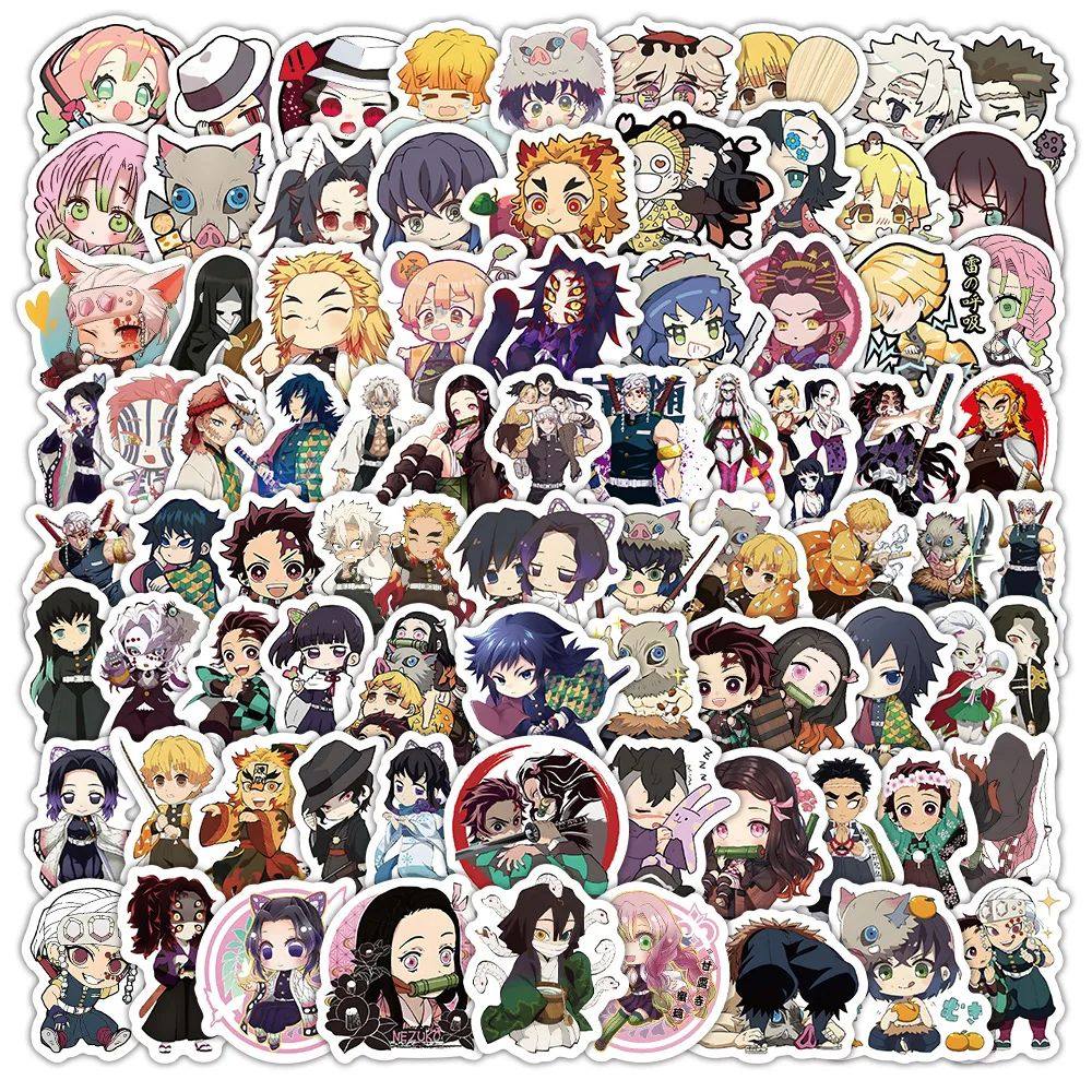 120PCS Cute Demon Slayer Anime Stickers Kamado Nezuko