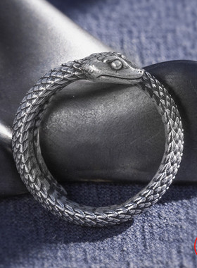 2023 Retro Punk Men Women 100% 925 Sterling Silver Snake
