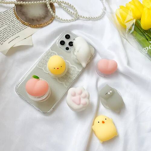 Soft Pinch Round Foldable Finger Ring Griptok Phone Holder