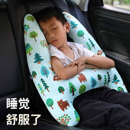 儿童车载睡觉神器排汽车抱枕靠枕