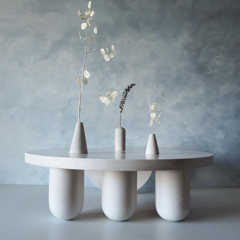 现代轻奢极简客厅设计师定制网红圆形实木时尚边几圆腿茶几整装,住宅家具,茶几,淘宝优惠券,粉丝福利购,淘宝优惠卷