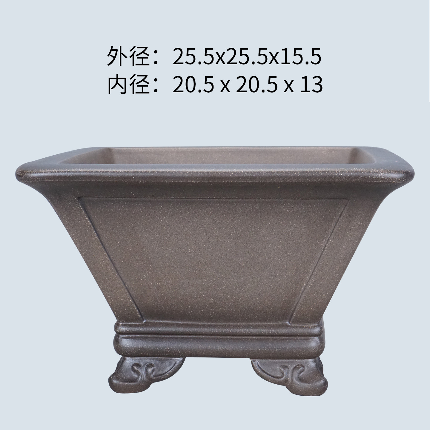 宜兴紫砂精品手工四方奎面仿古盆云脚青灰泥老桩金弹子盆景盆,鲜花速递/花卉仿真/绿植园艺,花盆,淘宝优惠券,粉丝福利购,淘宝优惠卷