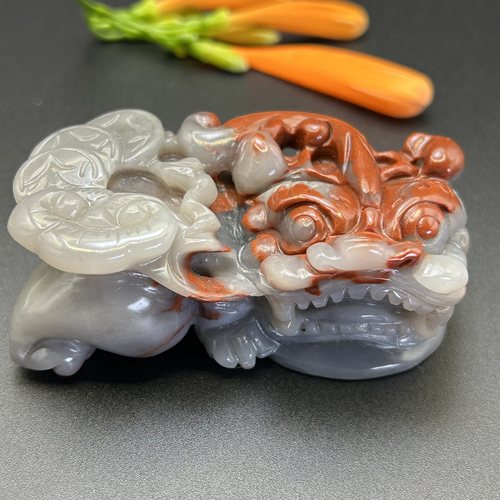 天然云南黄龙玉貔貅手玩招财貔貅金沙霸王貔貅手把件玉石貔貅正品