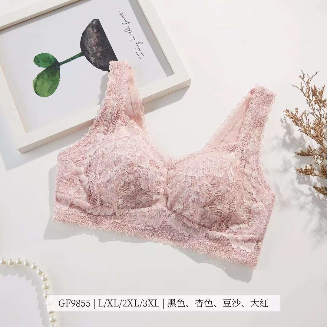 聚拢睡眠透气蕾丝文胸棉舒适性感