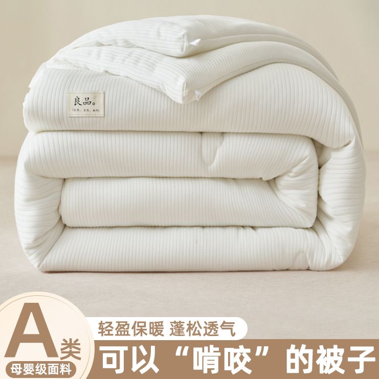 大豆纤维棉被子冬被芯新款冬季春秋天单双人8斤四季通用加厚保暖4