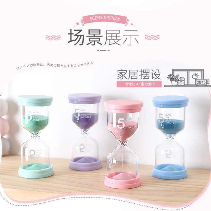 【随想曲】沙漏计时器时间儿童自律防摔3/10/30/45-60分钟沙漏学
