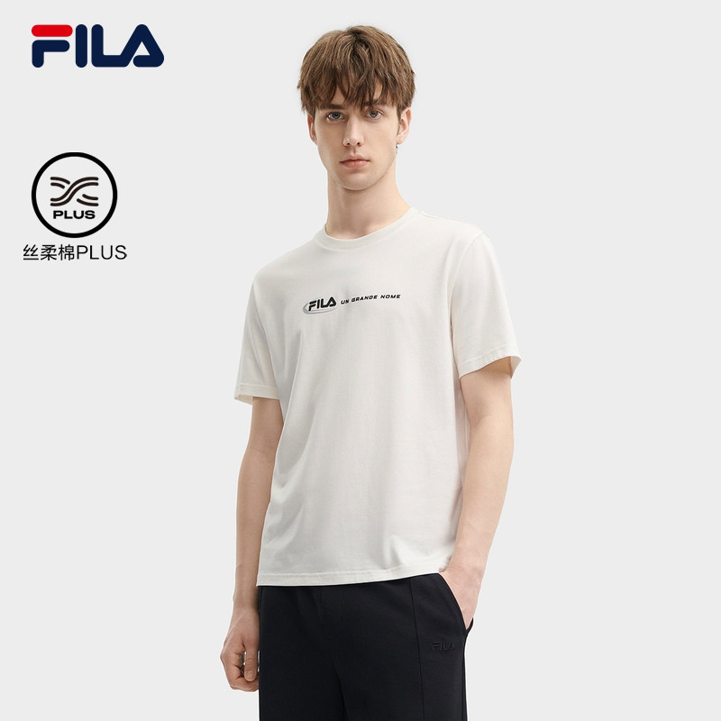 FILA斐乐男士针织短袖衫