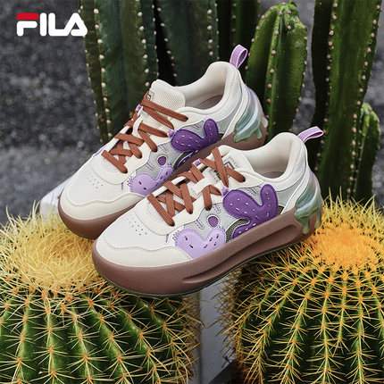 FILA 斐乐官方女鞋CACTI 摩登板鞋2025冬季新款仙掌鞋时尚休闲鞋