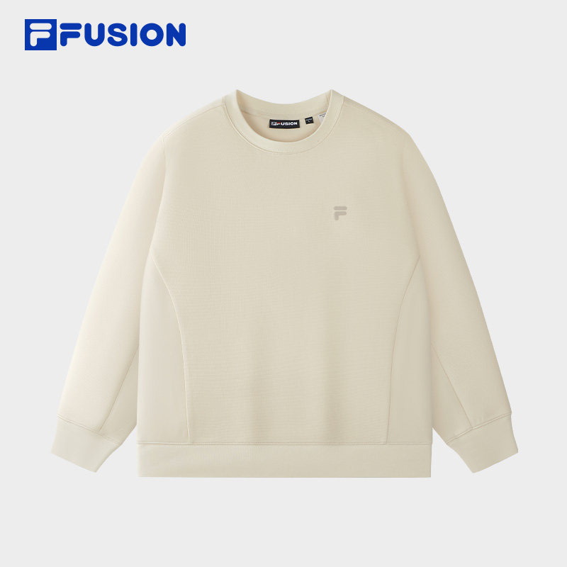FILA FUSION斐乐潮牌男子套头卫衣2026冬季新款休闲针织长袖上衣