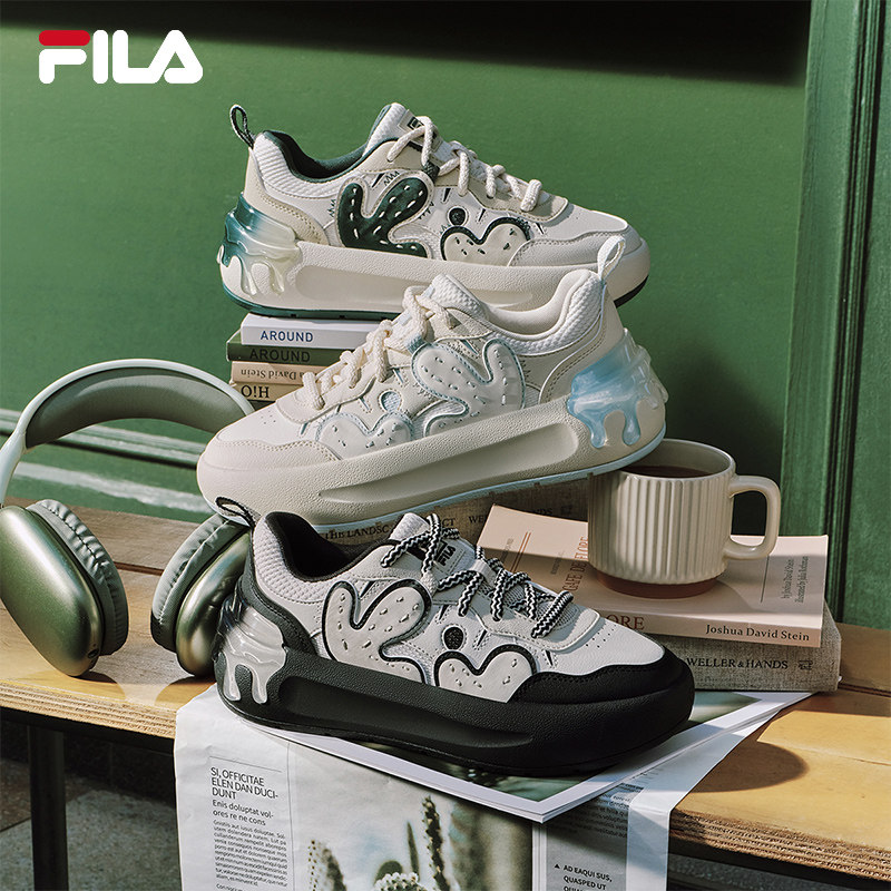 FILA 斐乐官方女鞋CACTI板鞋2026春季新款仙掌鞋时尚休闲鞋运动鞋,淘宝优惠券,粉丝福利购,淘宝优惠卷