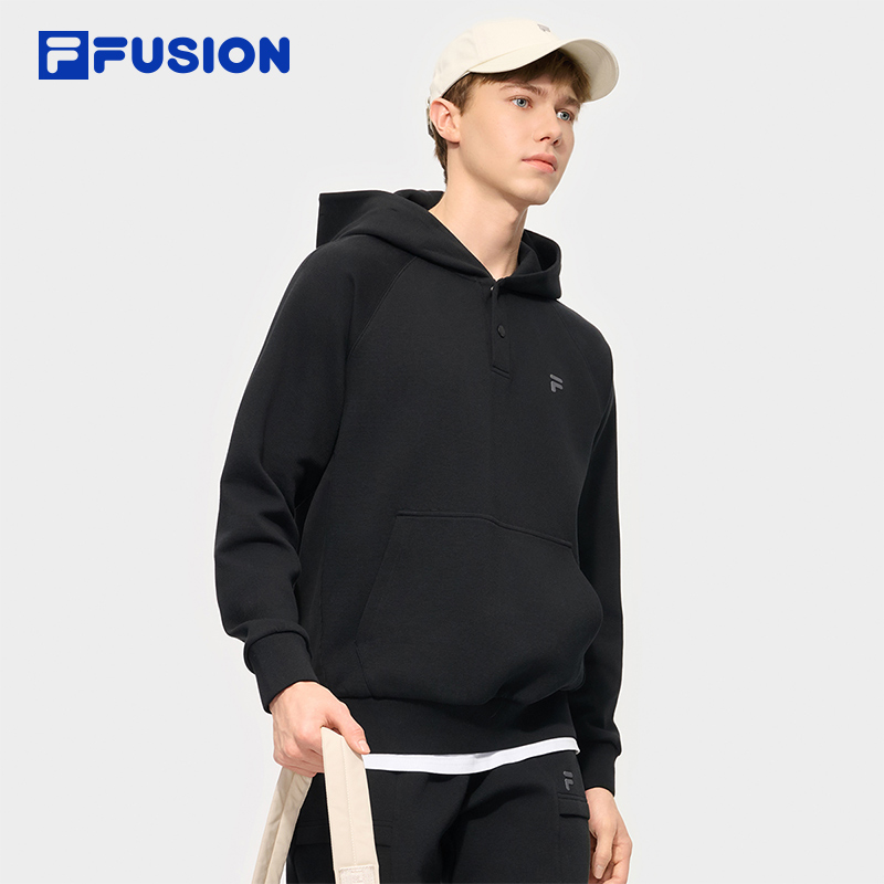 FILAFUSION斐乐男针织连帽上衣