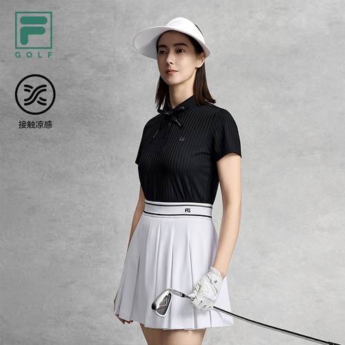 FILA斐乐女士针织短袖POLO衫