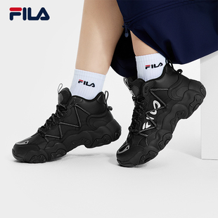 斐乐官方男鞋 2025秋新款 FLUID MID摩登运动鞋 中帮猫爪6代 FILA