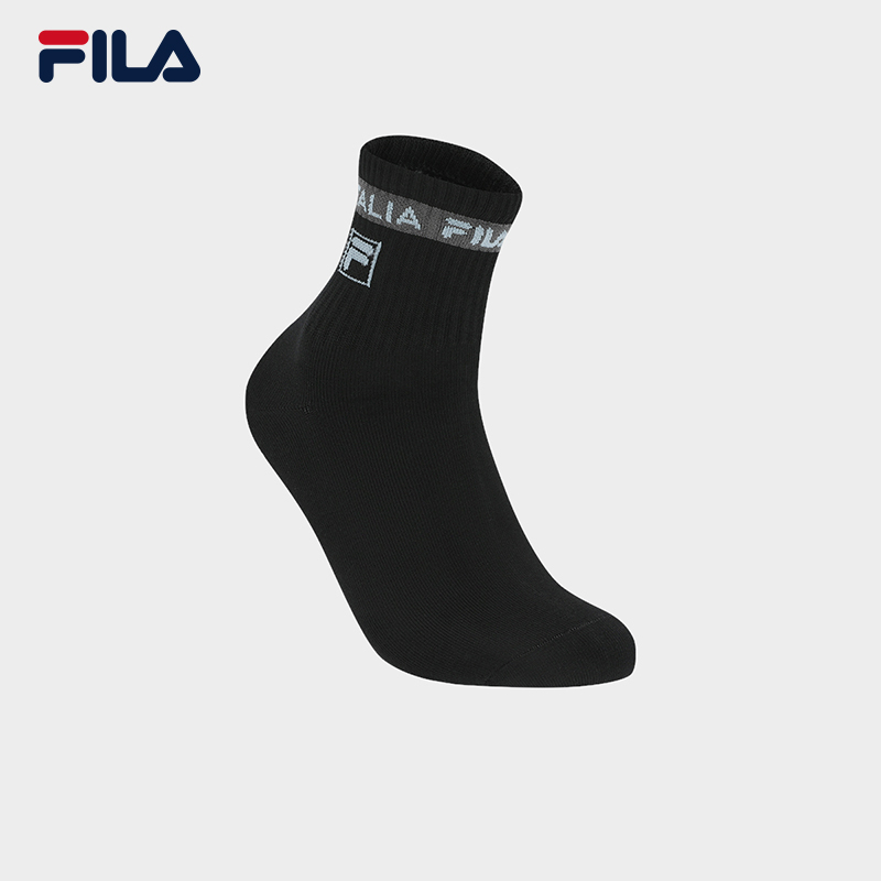 FILA 斐乐官方男袜中腰袜2025冬新款时尚休闲舒适袜运动袜中筒袜