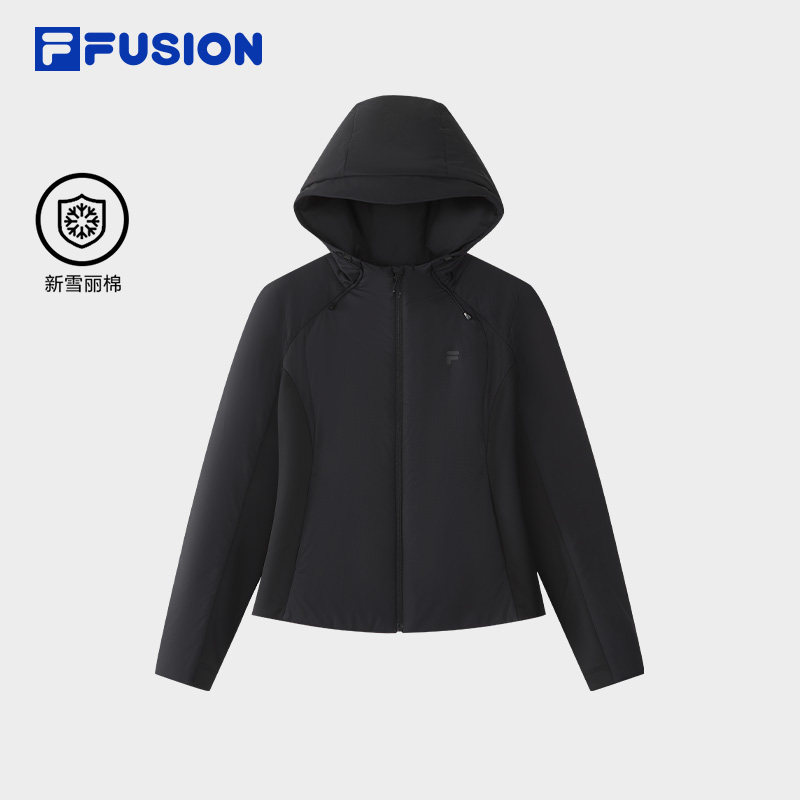 斐乐女士时尚休闲连帽棉服