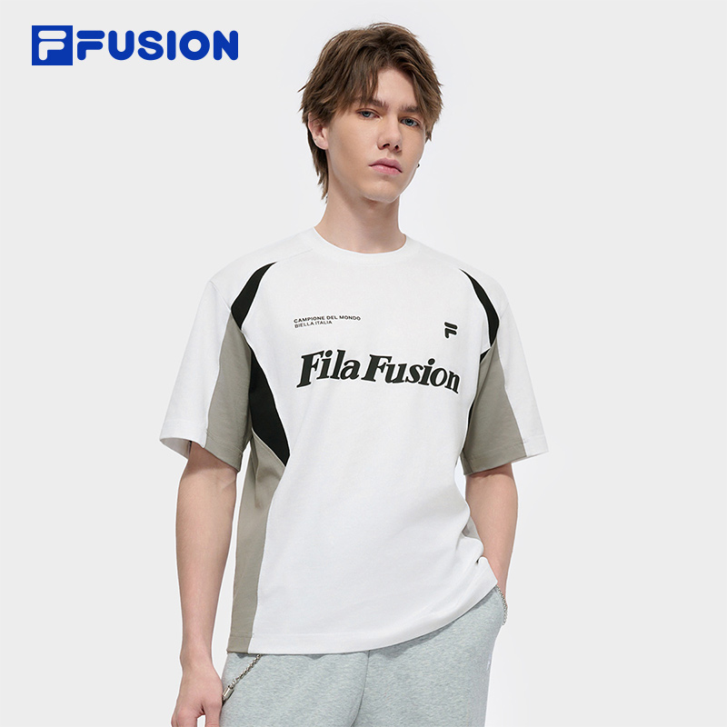 FILAFUSION斐乐中性针织短袖衫