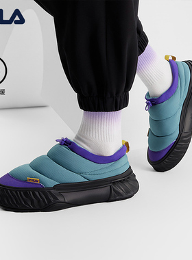 FILA 斐乐官方女鞋FOSSO WI复古板鞋2025春川行鞋加绒休闲鞋