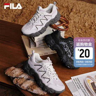 6复古运动鞋 FLUID 2025冬季 新款 FILA 猫爪6代休闲鞋 斐乐官方女鞋